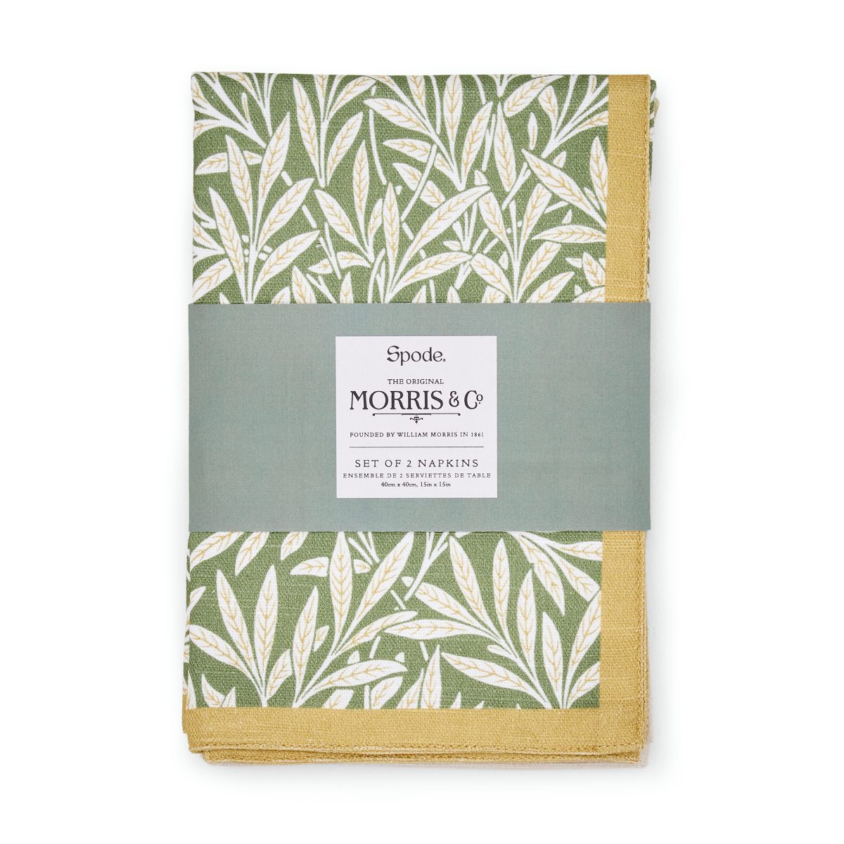 Morris & Co. Willow Set of 2 Napkins image number null